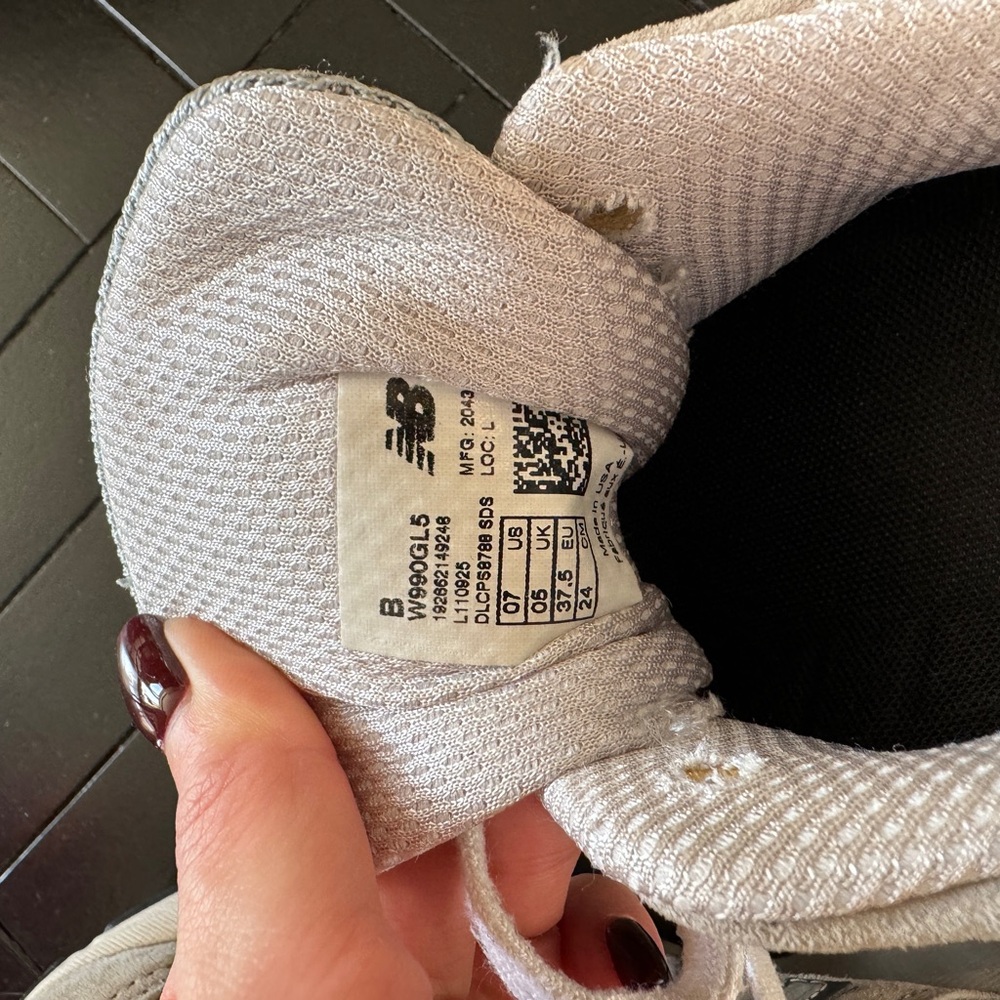 New Balance Light Gray Knit Sneakers - Picture 3 of 4
